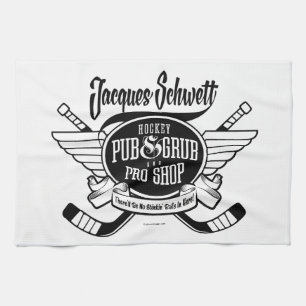 Jacques Schwett Hockey Pro Shop Tea Towel