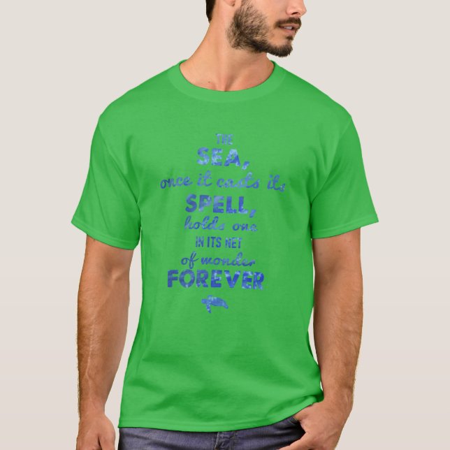 Jacques Yves Cousteau quote T-Shirt (Front)