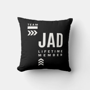 Jad Personalised Name Birthday Gift Cushion