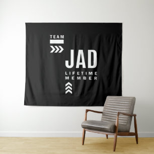 Jad Personalised Name Birthday Gift Tapestry