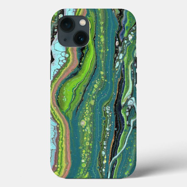 Jada 3 Crazy Green Abstract Phone Case (Back)