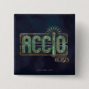 Jade Art Deco ACCIO™ Spell Graphic 15 Cm Square Badge