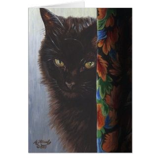 Jade Black Kitty Cat by ArtByAkiko
