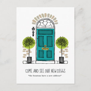 Jade Door Moving Announcement Postcard