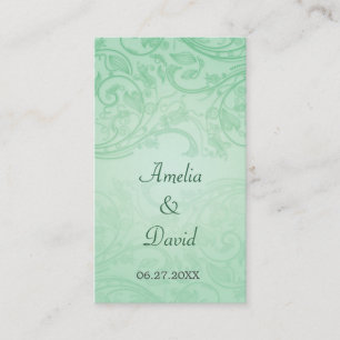 Jade Flourish Special Occasion Placecard