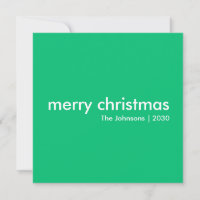 Jade Green Christmas | Vibrant Trendy Minimal