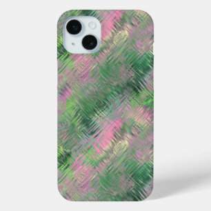 Jade Green Crystal Gel Pattern iPhone 15 Mini Case
