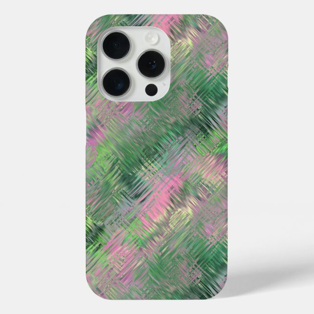 Jade Green Crystal Gel Pattern Case-Mate iPhone Case (Back)