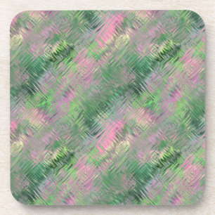 Jade Green Crystal Gel Pattern Coaster