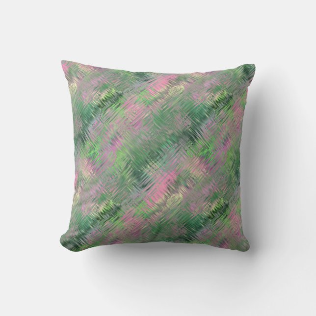 Jade Green Crystal Gel Pattern Cushion (Front)