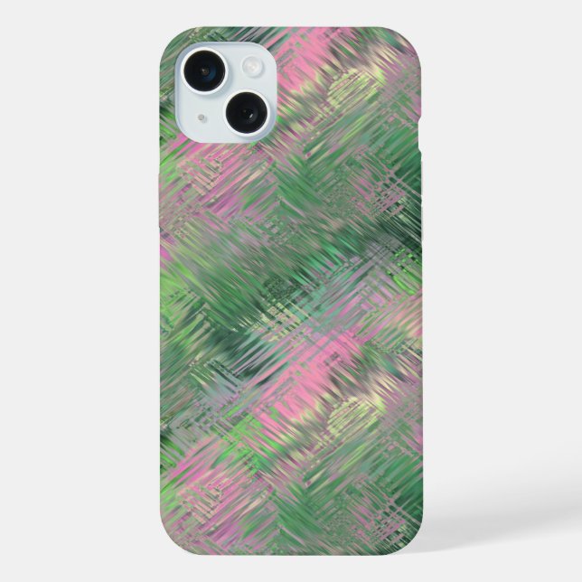 Jade Green Crystal Gel Pattern iPhone Case (Back)
