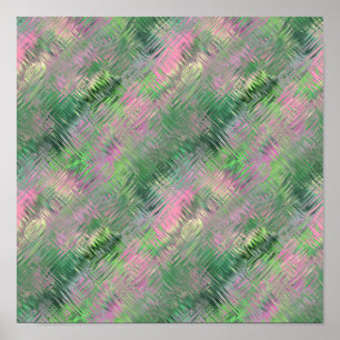 Jade Green Crystal Gel Pattern Poster