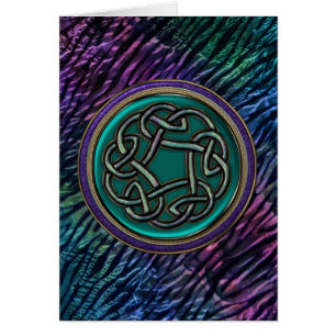 Jade Green Metal Celtic Knot