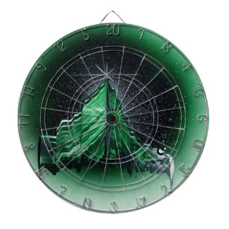Jade Green Mountain Moon Dartboard