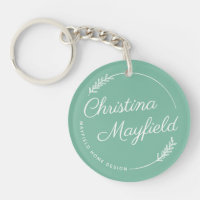 Jade Green Script Name Small Business