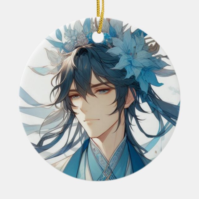 Jade Journeyman Ceramic Tree Decoration (Front)