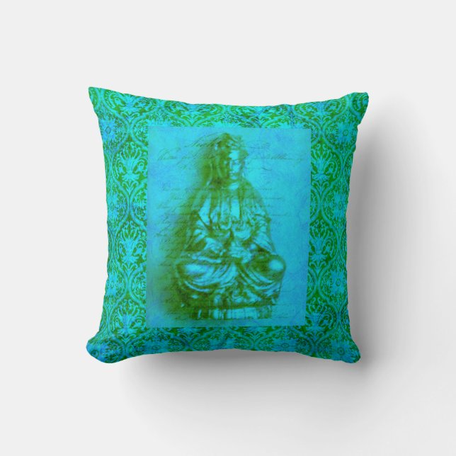Jade Kwan Yin Cushion (Front)