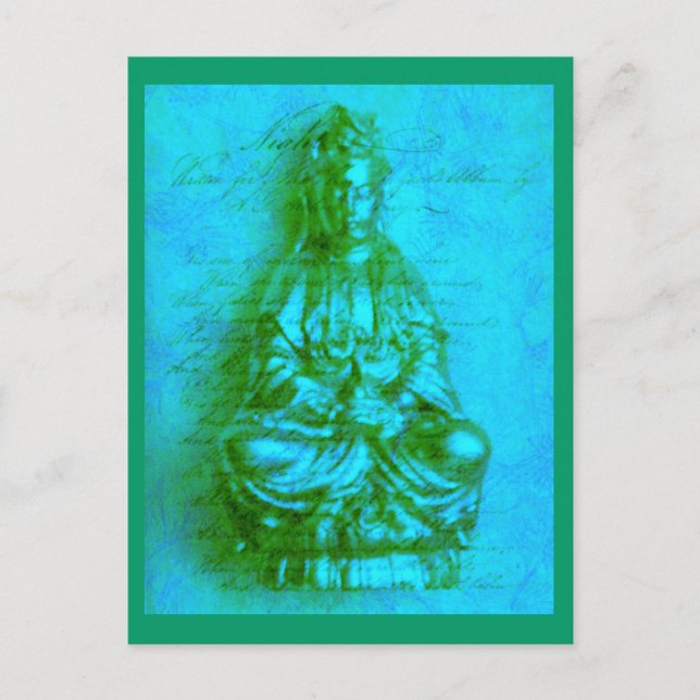 Jade Kwan Yin postcard (Front)
