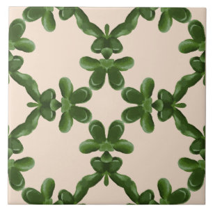 Jade Lattice in Cream Tile