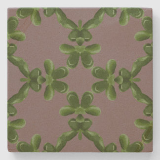 Jade Lattice in Dusty Lilac Stone Coaster