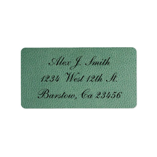Jade Leather Bricks Stylish Classy Label (Front)