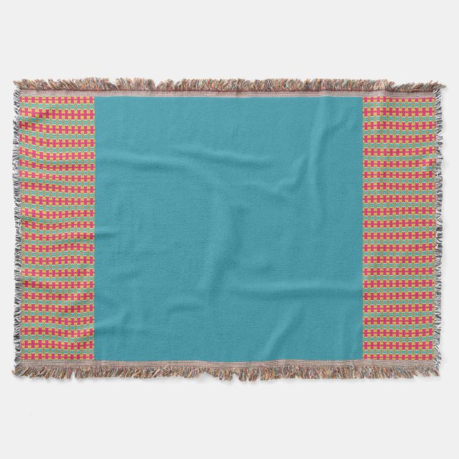 Jade Patterned Throw Blanket (Front)