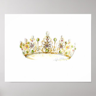Jade Pearl Crown by Heather French Henry Poster