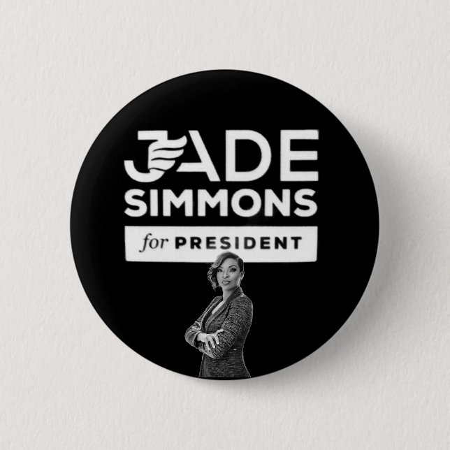 Jade Simmons for President 6 Cm Round Badge (Front)