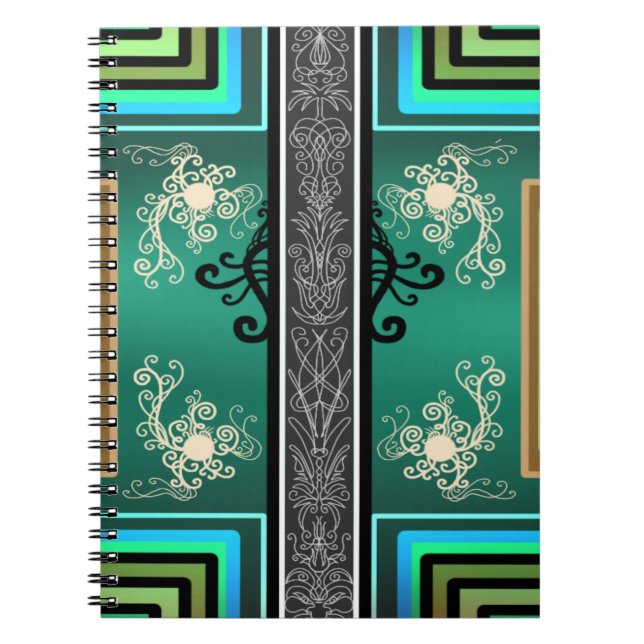 Jade Surf Spiral Notebook (Front)