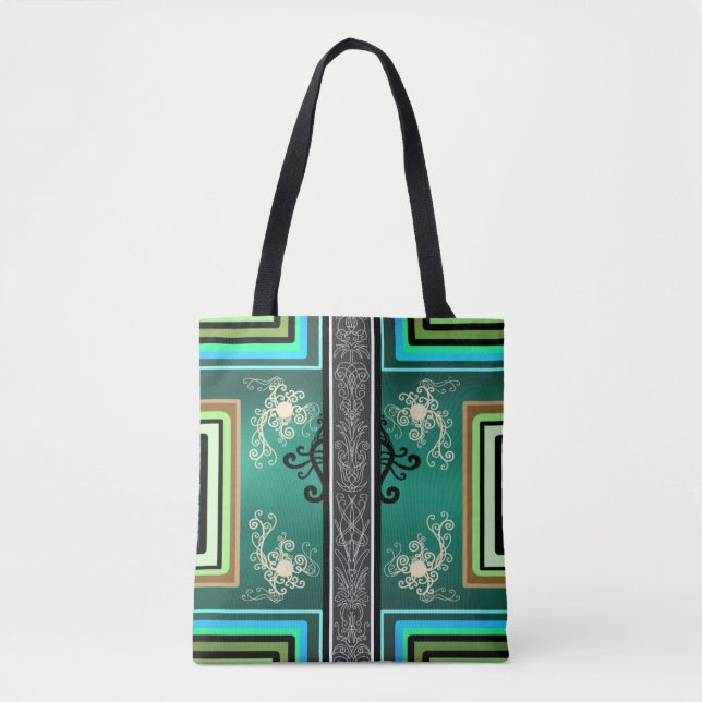 Jade Surf Tote Bag (Front)