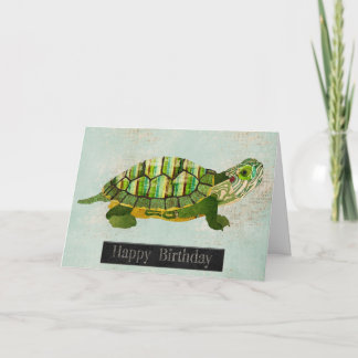 Jade Turtle Birthday Card