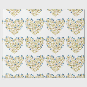 J'adore. Adore Fall. Fall leaves and blue berries Wrapping Paper