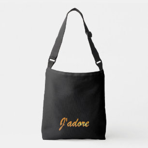 J'adore Canvas Messenger Tote