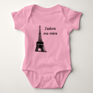 J'adore ma mere baby bodysuit