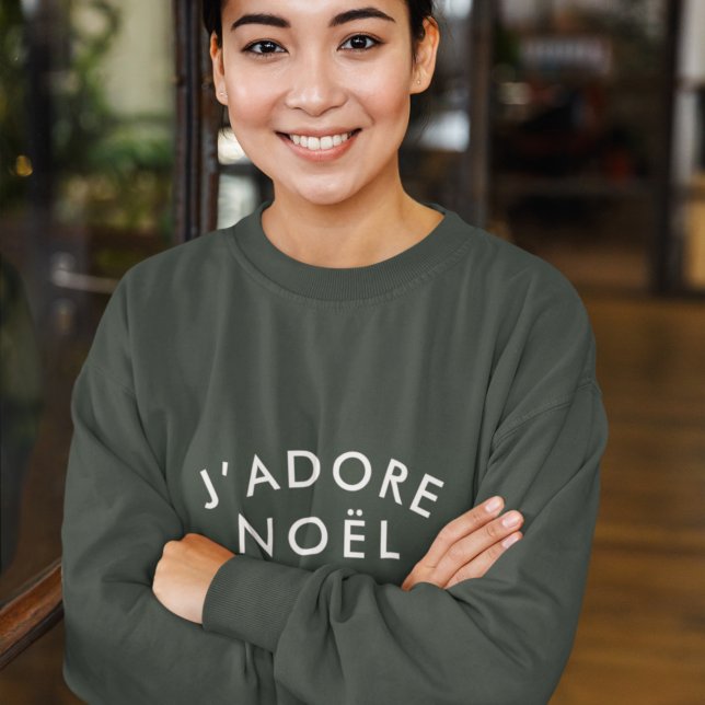 J'adore Noel | Modern Love Christmas Trendy Xmas Sweatshirt (Creator Uploaded)