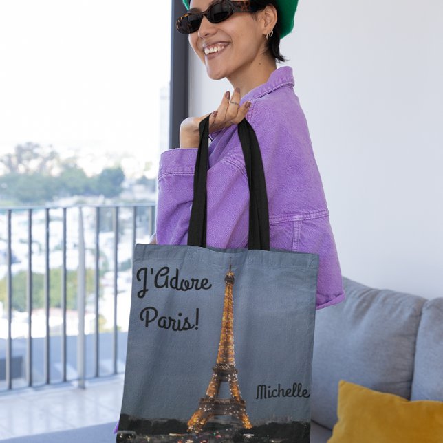 J'Adore Paris Personalised Tote Bag (Creator Uploaded)