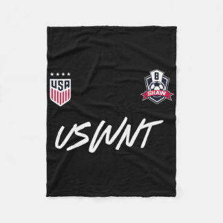 Jaedyn Shaw 8 Navy Uswnt Officially Licensed Fleece Blanket