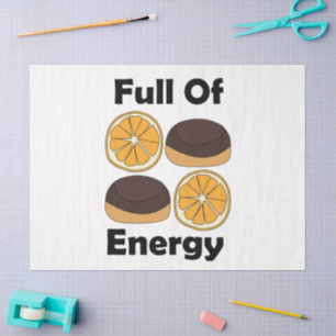 Jaffa Chocolate Orange Cake Full Of Energy Tissue Paper