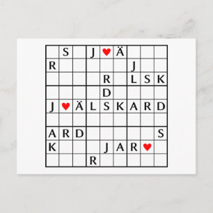 jag älskar dig postcard