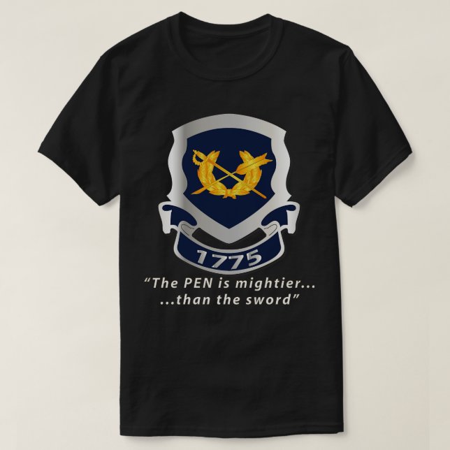 Jag Corps Crest Pen is Mighter X T-Shirt (Design Front)