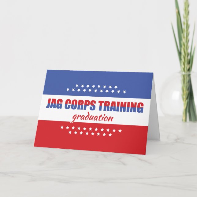 JAG Corps - Judge Advocate General, Training Grad Card (Front)
