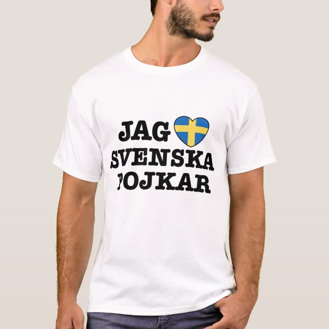 Jag Svenska Pojkar T-Shirt (Front)