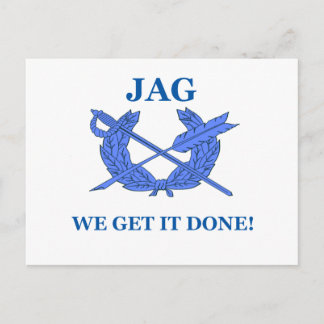 Jag We Get It Done Postcard