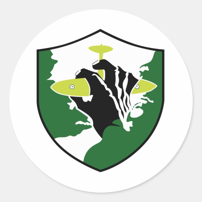 Jagdgeschwader JG 52 1. Gruppe I fruh Classic Round Sticker (Front)