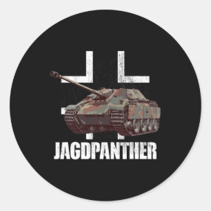 Jagdpanther Hunting Panther German Tank Destroyer Classic Round Sticker