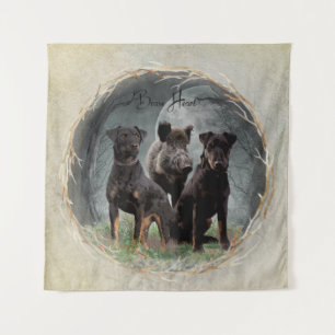 Jagdterrier , brave heart tapestry