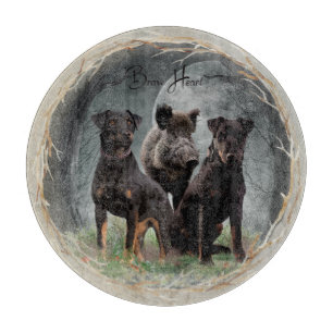 Jagdterrier , brave heart tapestry poster acrylic cutting board
