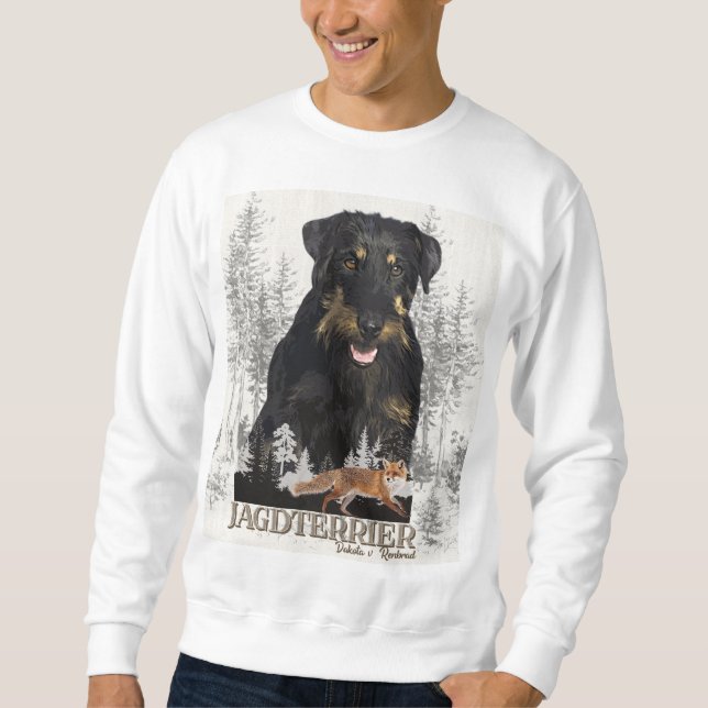 Jagdterrier Dakota v. Renbrad Faux Canvas Print Ac Sweatshirt (Front)