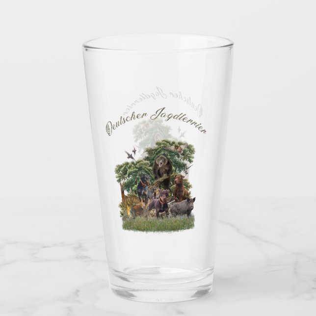 Jagdterrier, German Hunting Terrier  Glass (Back)