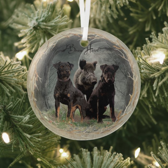 Jagdterrier  glass tree decoration (Insitu)